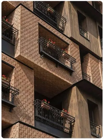نمای آجر قزاقی مدرن